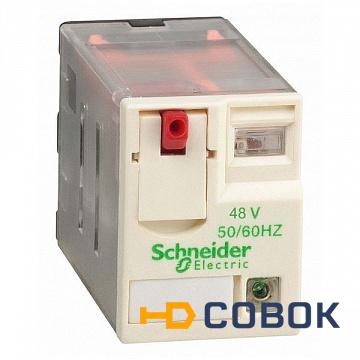 Фото Реле 2 CO светодиод 120В переменного тока | код. RXM2AB2F7 | Schneider Electric