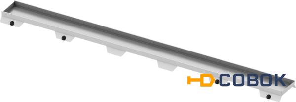 Фото Tece Лоток "plate II", 1200 мм, основа для плитки, с полированным видимым краем, нержавеющ