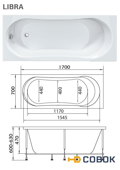 Фото Marka One 01ли1770 Ванна "LIBRA" 170х70