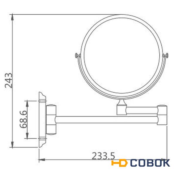 Фото Зеркало увеличительное Haiba HB6108