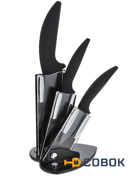 Фото Набор керамических кухонных ножей Kelli KL-2041