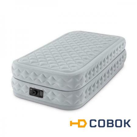 Фото Односпальная надувная кровать Intex 64462 Supreme Air-Flow Bed + насос (99х191х51см)