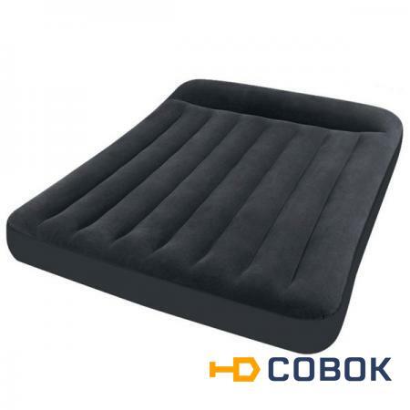 Фото Двуспальный надувной матрас Intex 64150 "Pillow Rest Classic Bed" + насос (203х152х25см)