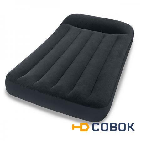 Фото Полуторный надувной матрас Intex 64148 "Pillow Rest Classic Bed" + насос (191х137х25см)