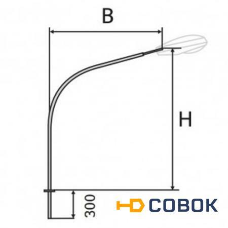 Фото Кронштейн К2-/1,0/1,3/1,5/2,0/2,5/-/1,0/1,5/1,7/2,0/2,5/-1-1 однорожковый (Тип: К2-2,0-2,5-1-1)