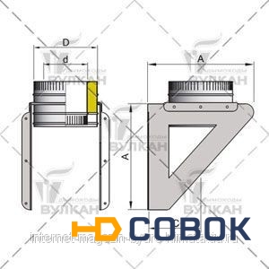 Фото Кронштейн DOSH d 250 полированный