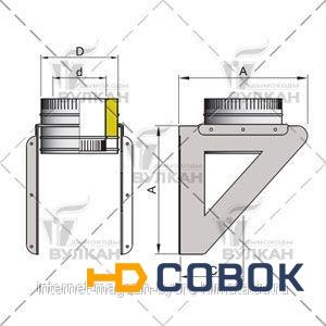 Фото Кронштейн DOSH d 150 полированный