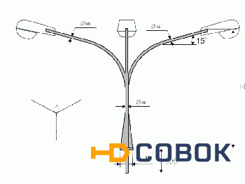 Фото Кронштейн 1.К3-1,0-1,0-/120-Ф4