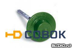 Фото Гвозди для кровли ондулина зелёные 75 мм