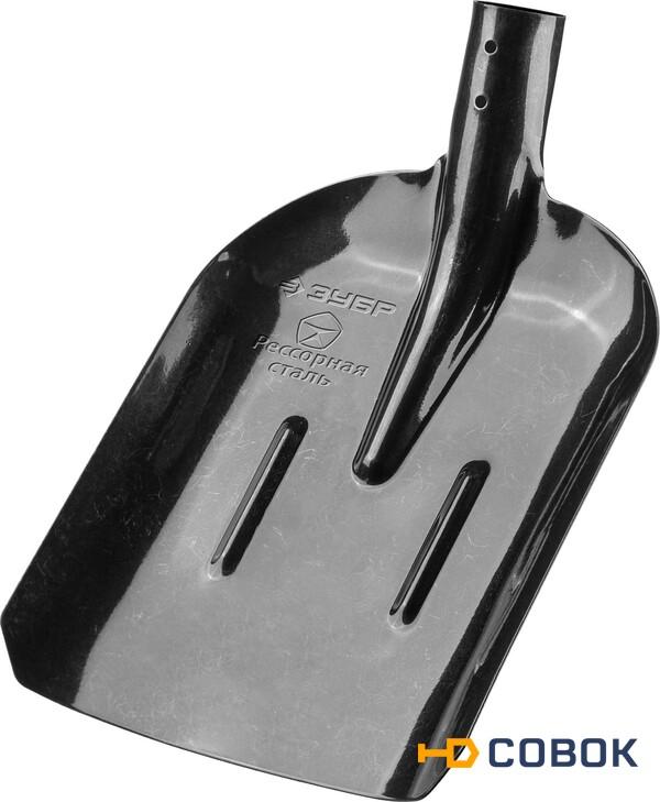 Фото Совковая лопата с ребрами жесткости ПРОФИ-5 ЛСП Рессорная сталь Без черенка ЗУБР 39452