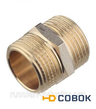 Фото Ниппель бочонок 3/4" нар(ш) х 3/4" нар(ш)