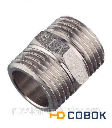 Фото Ниппель (бочонок) 1/2" нар(ш) х 1/2" нар(ш ) Valtec