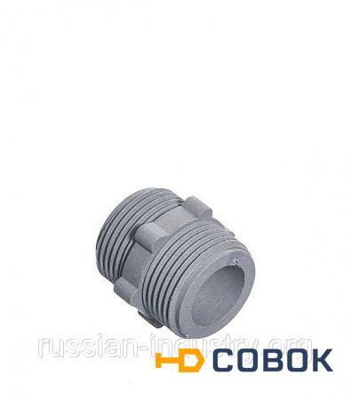 Фото Ниппель для заливных шлангов 3/4" нар(ш) х 3/4" нар(ш)