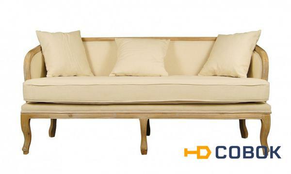 Фото Мягкий бежевый диван с 3 подушками CH-866-OAK-ET