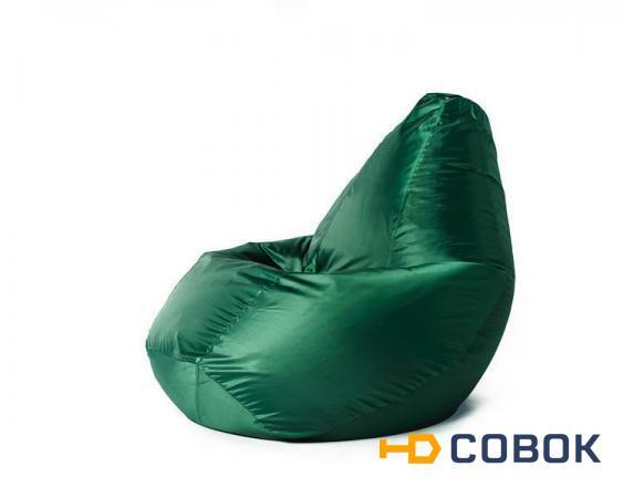 Фото Кресло мешок XL Oksford Green Мягкое кресло (внешний чехол+внутренний чехол с гранулами)