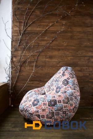 Фото Кресло мешок Carpet Brown XL Мягкое кресло (внешний чехол+внутренний чехол с гранулами)