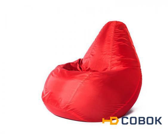Фото Кресло мешок XL Oksford Red оксфорд красный Мягкое кресло (внешний чехол+внутренний чехол с гранулами)