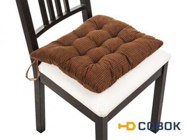 Фото Сиденье для стула "вельвет коричневый"