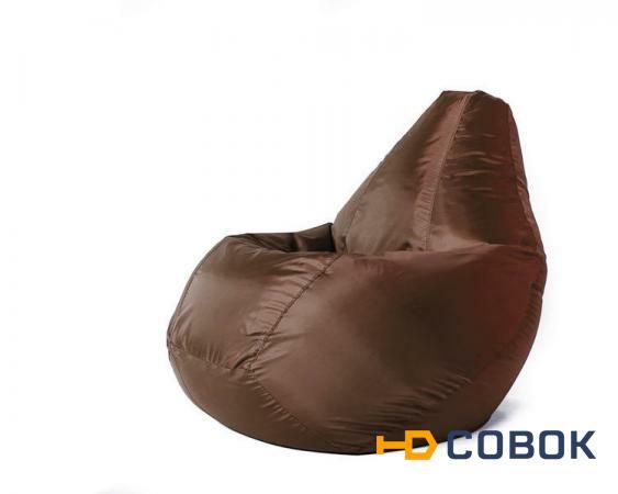 Фото Кресло мешок XL Oksford Brown оксфорд коричневый Мягкое кресло (внешний чехол+внутренний чехол с гранулами)