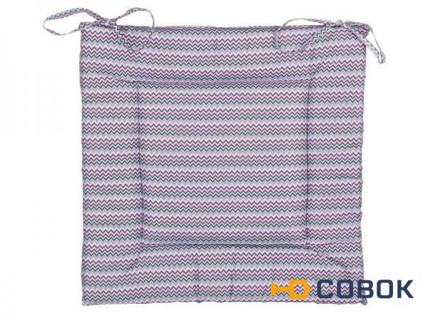 Фото Сиденье для стула "миссони фиолет"40*40 см,100% полиэстер Gree Textile (847-052)