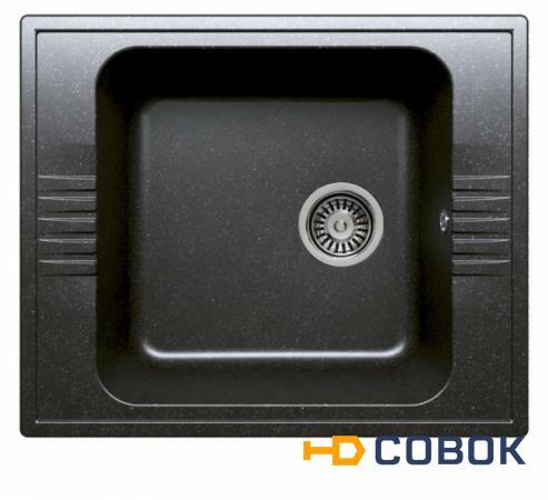 Фото Мойка для кухни искусственный камень Polygran F-20 чёрная код 004031