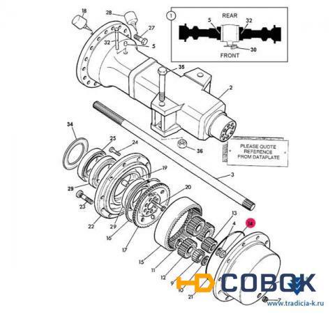 Фото Шайба шестерни ЗМ 450/10208 на JCB 3CX