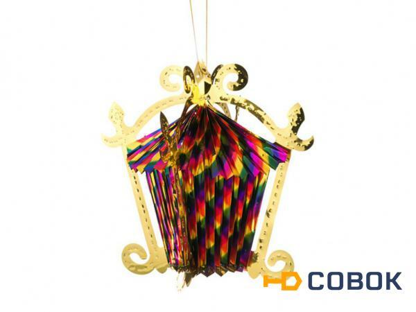Фото Декоративное изделие подвес "фонарь" высота=40 см. Polite Crafts&gifts (866-002)