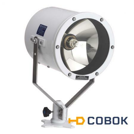 Фото DHR Прожектор поисковый галогенный DHR 260DS/DC Halogen 260DC220 230 В 250 Вт 1200000 кд дальность до 1100 м расширенная комплектация