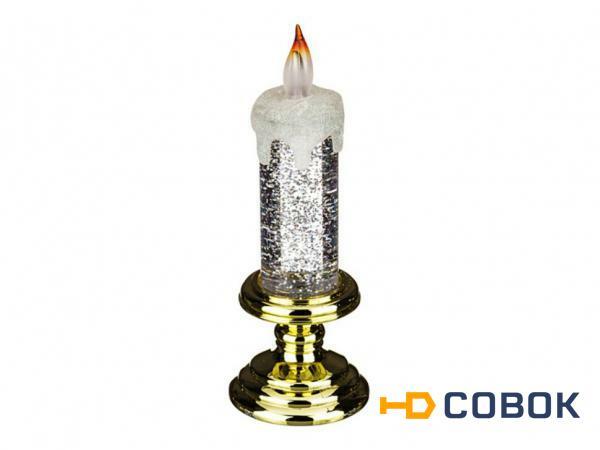 Фото Фигурка с подсветкой "свеча" 7*7 см. высота=20,5 см Lefard (786-232)