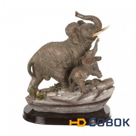 Фото Фигурка "слон со слоненком" высота=23 см. Chaozhou Fountains&statues (252-149)