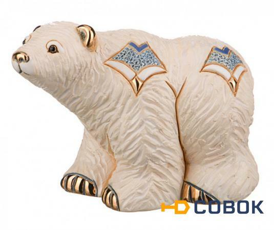 Фото Статуэтка декоративная "полярный медведь"12*7 см.высота=9,5 см. Ancers Sa (347-168)