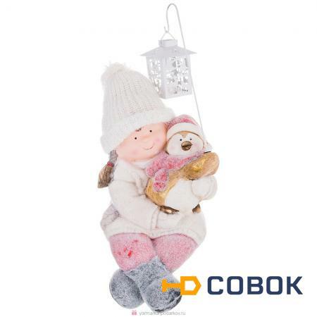 Фото Фигурка 23х22,5х39 см серия детишки в снегу без упаковки