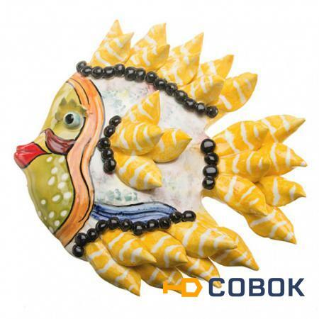 Фото Статуэтка "рыба желтая" 30*30 см. F. Lli (318-048)