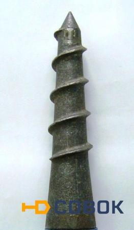 Фото Литой наконечник "шуруп" для винтовой сваи с диаметром ствола 76 мм