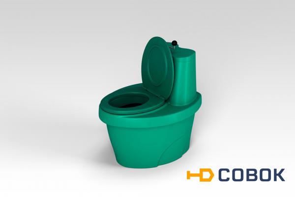 Фото Туалет торфяной "Rostok" зеленый