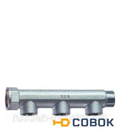 Фото Коллектор 3/4" внутр(г)х3 отвода 1/2" внутр(г)х3/4" нар(ш) Valtec