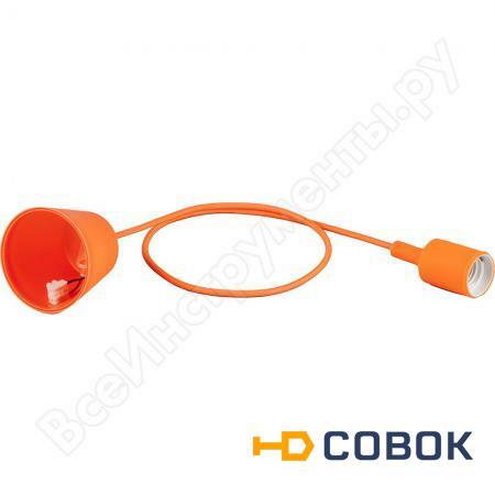 Фото Патрон для ламп со шнуром Feron LH127 1м 230V E27 оранжевый 22361