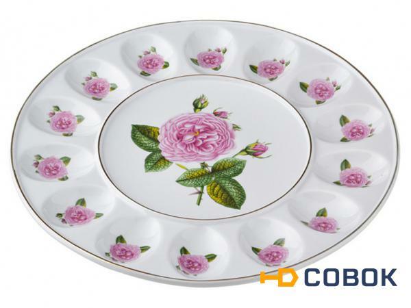 Фото Блюдо для яиц диаметр=30 см.под.упак. Porcelain Manufacturing (178-445)