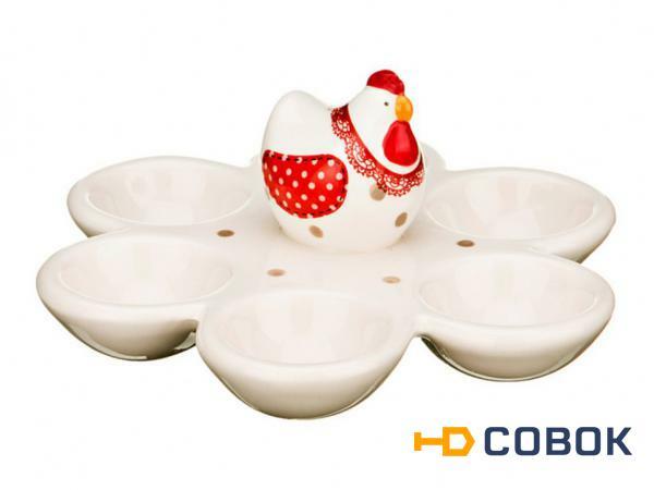 Фото Тарелка для яиц "курица" диаметр=16 см.высота=7 см. Hebei Grinding (493-538)