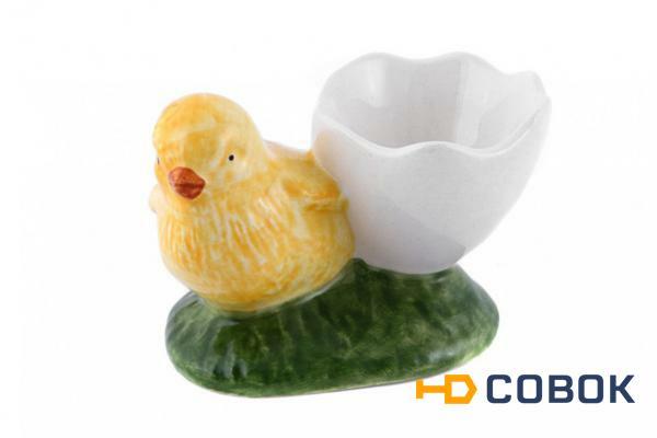 Фото Подставка для яйца "цыпленок" высота=6 см.длина=9 см.без упаковки Faiancas Artisticas (672-109)