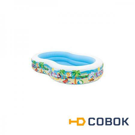 Фото Надувной бассейн Intex 56490NP "Swim Center Seashore Pool" 262x160x46 см