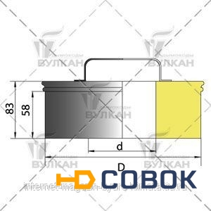 Фото Ревизия (крышка) DRH d 160 полированная