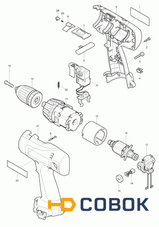 Фото Клавиша переключения скоростей MAKITA 6317D