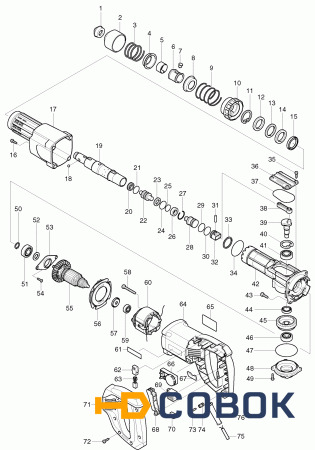 Фото Штифт MAKITA HR2400/2410/3000C,HK0500 п.7 мет зажима SDSplus