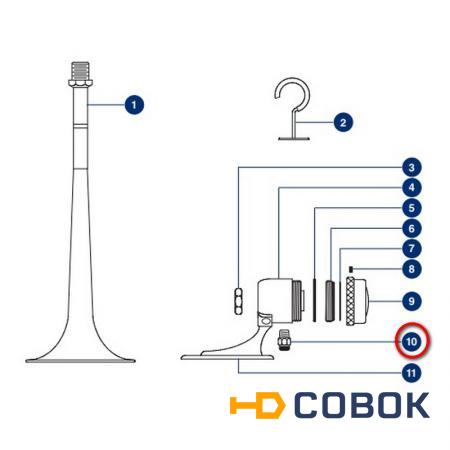 Фото DHR Резьбовой соединительный фитинг из латуни DHR 90005 1/4” 8 мм для пневматических сигналов H300/310/320/330