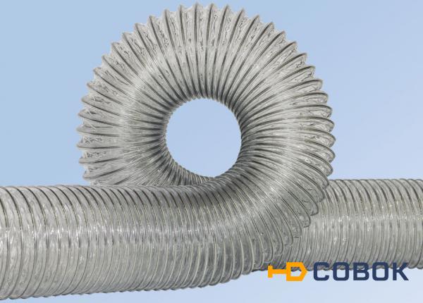 Фото Воздуховод на основе поливинилхлорида PVC аналог PVC-5C на вытяжные установки и фильтроагрегаты Лиана НУС-200 Спрут 3-200