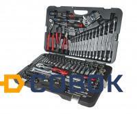 Фото НАБОР ИНСТРУМЕНТОВ 145 ПРЕДМЕТОВ СЛЕСАРНО-МОНТАЖНЫЙ 1/4",1/2" 6-ТИ ГРАН. (КЕЙС) JTC