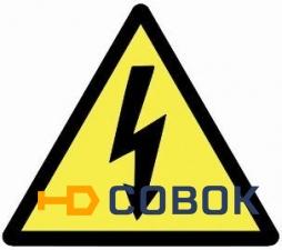 Фото Знак "Молния" - Опасность поражения электрическим током в мини-роликах - 50мм