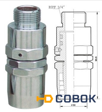 Фото Поворотное соединение шланга YB-0014