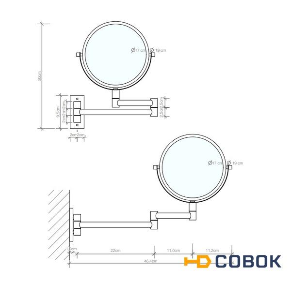 Фото Decor Walther SPT33 0110960 Зеркало косметическое